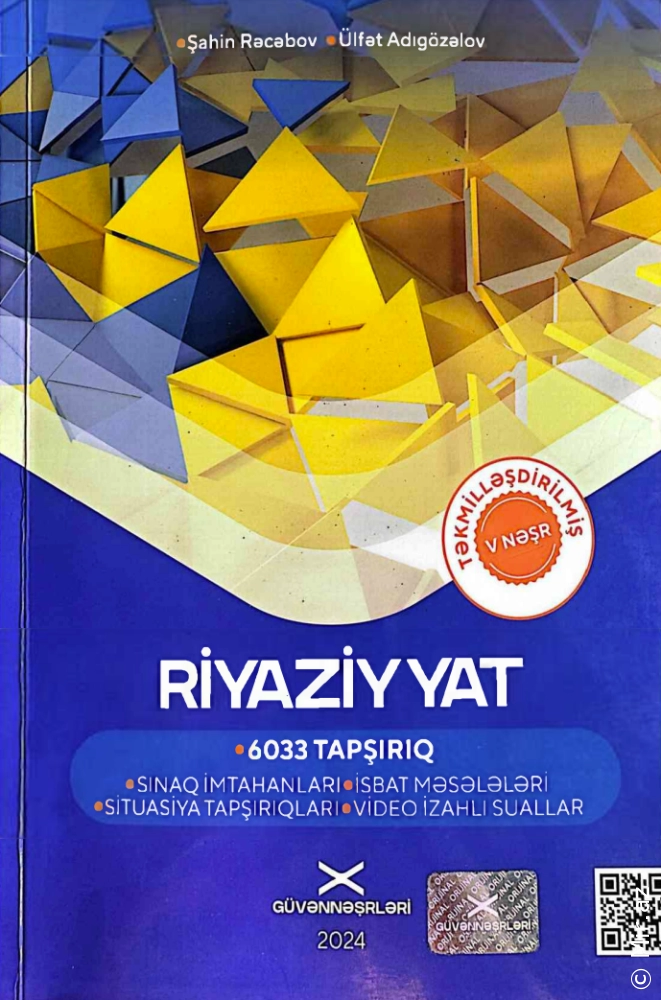 Güvən 2024 Riyaziyyat 11 sinif test toplusu - PDF