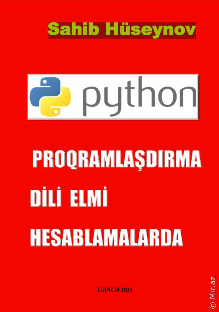 Sahib Hüseynov "Python proqramlaşdırma dili elmi hesablamalarda" PDF