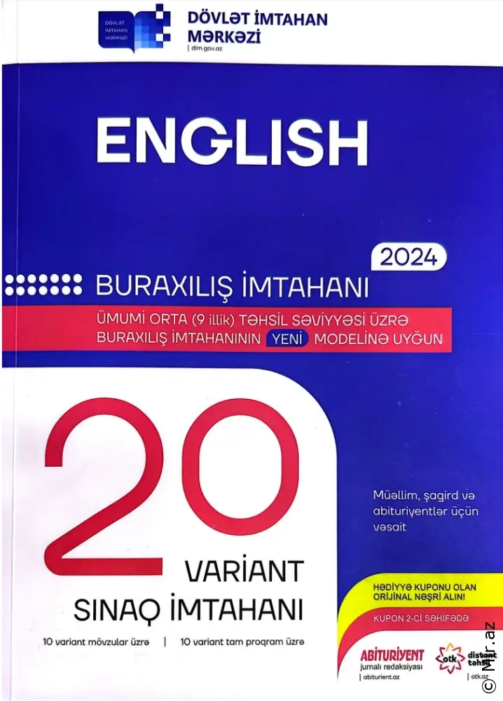 DİM İngilis Dili 9-cu  Sinif Sınaq - PDF