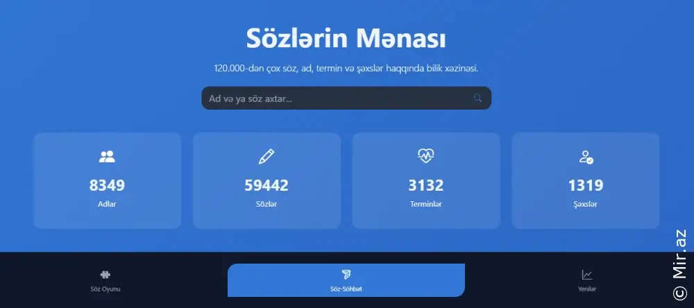 Azərbaycan dilində ən geniş onlayn lüğət indi istifadənizdə!