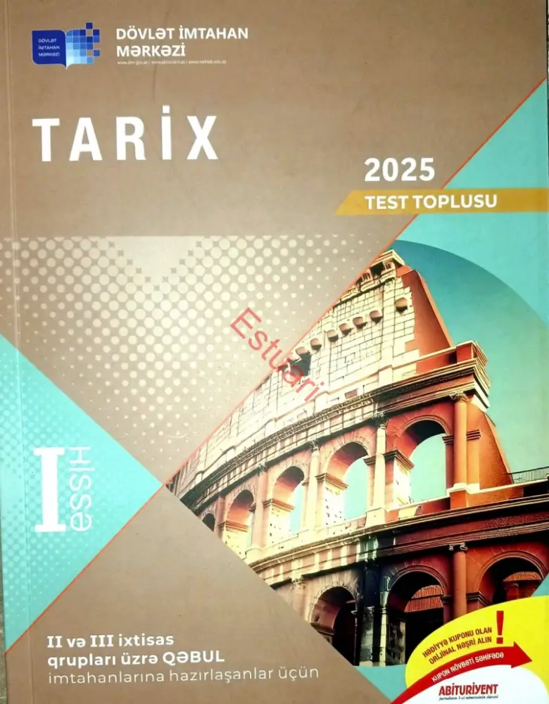 Tarix DİM 1-ci hissə test toplusu 2025 PDF